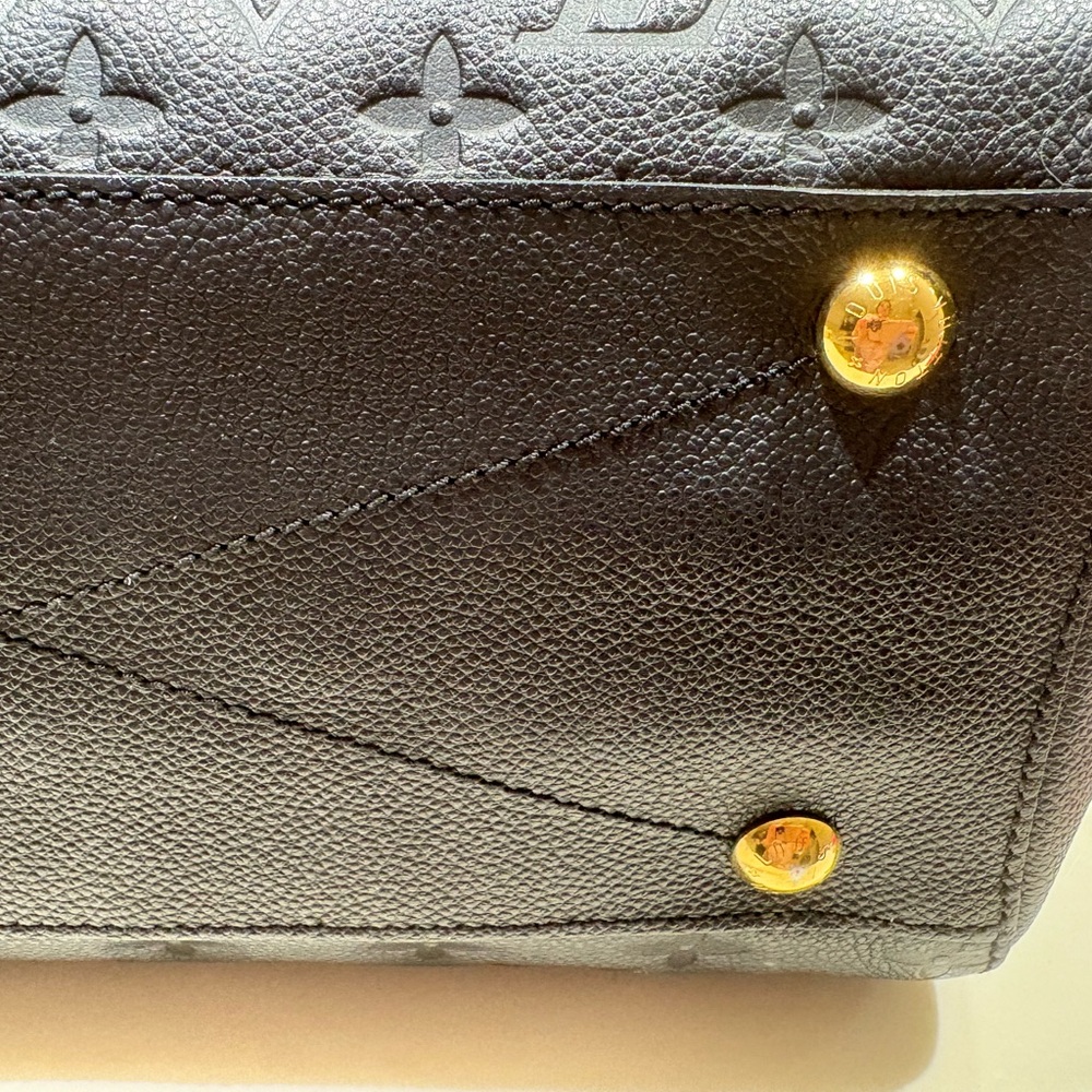 Louis Vuitton Black Embossed Montaigne mm - Picture 7 of 16